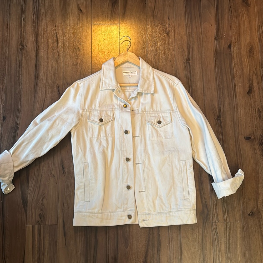 American Apparel white denim Jacket
